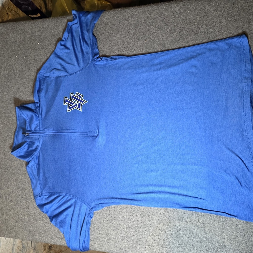 Acrux Athletic Top Quarter Zip Logo Long Sleeve Pullover Small 748